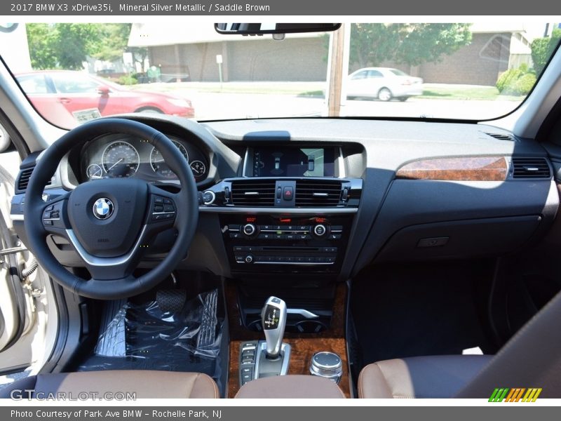 Mineral Silver Metallic / Saddle Brown 2017 BMW X3 xDrive35i