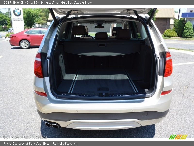 Mineral Silver Metallic / Saddle Brown 2017 BMW X3 xDrive35i