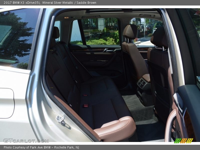 Mineral Silver Metallic / Saddle Brown 2017 BMW X3 xDrive35i