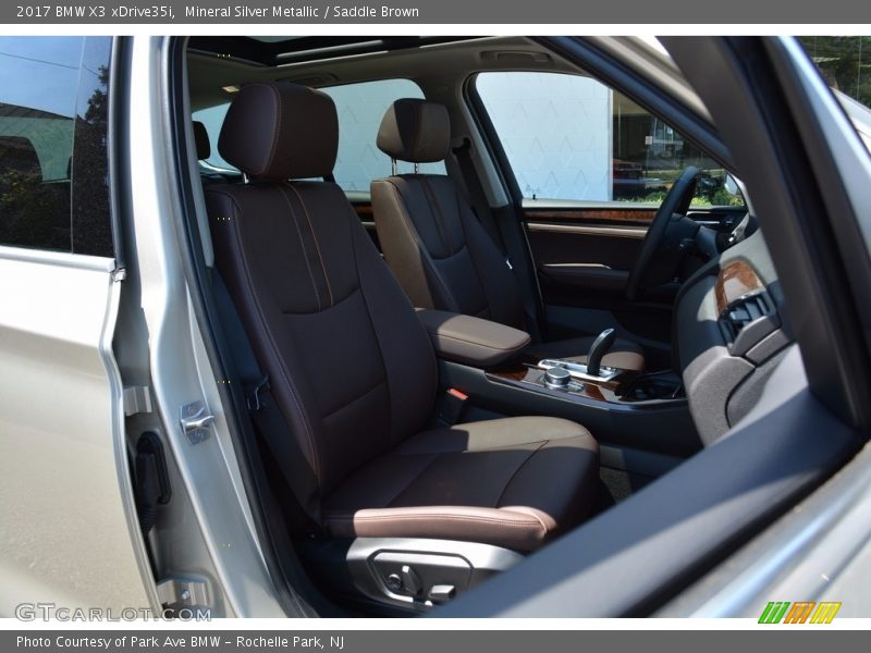 Mineral Silver Metallic / Saddle Brown 2017 BMW X3 xDrive35i