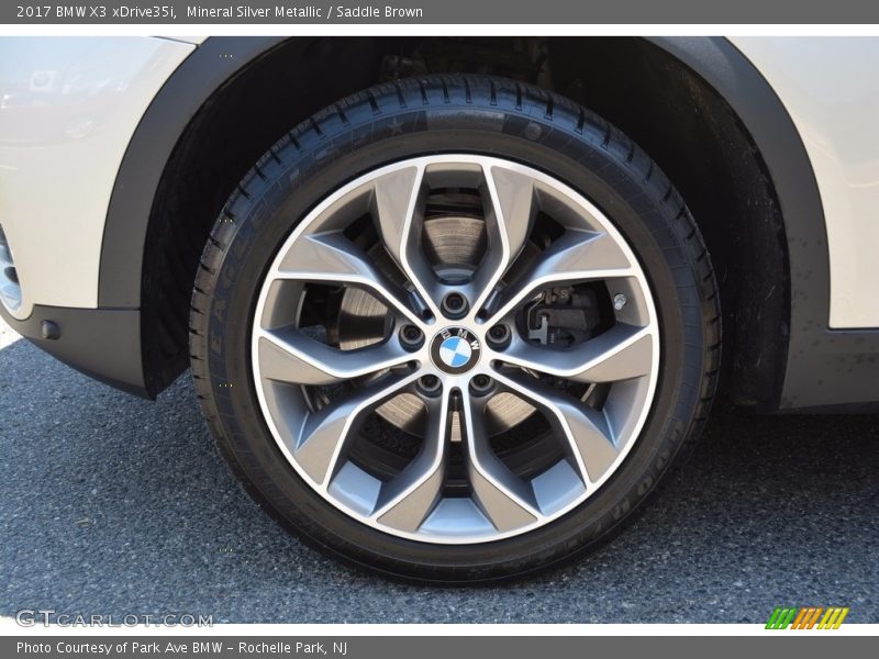 Mineral Silver Metallic / Saddle Brown 2017 BMW X3 xDrive35i