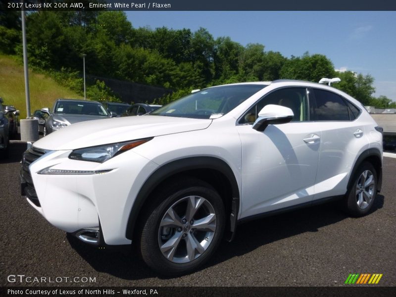 Eminent White Pearl / Flaxen 2017 Lexus NX 200t AWD