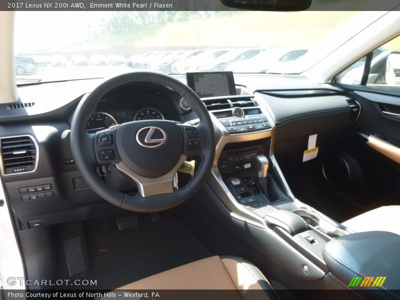 Eminent White Pearl / Flaxen 2017 Lexus NX 200t AWD