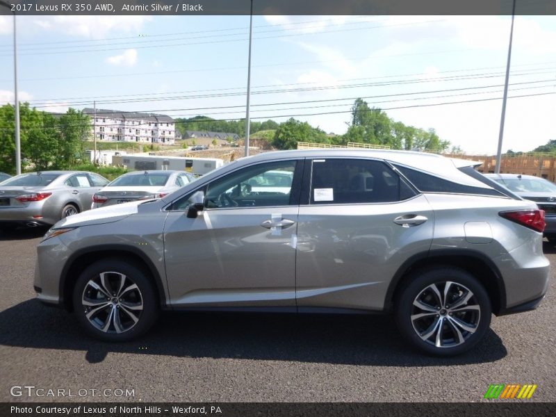 Atomic Silver / Black 2017 Lexus RX 350 AWD