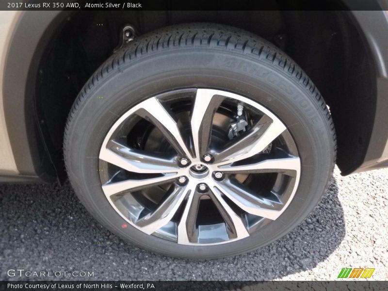 Atomic Silver / Black 2017 Lexus RX 350 AWD