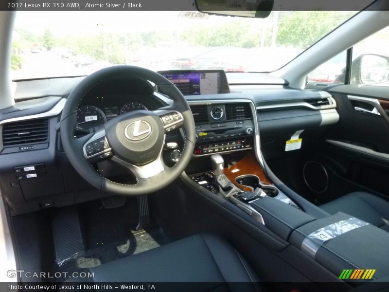 Atomic Silver / Black 2017 Lexus RX 350 AWD