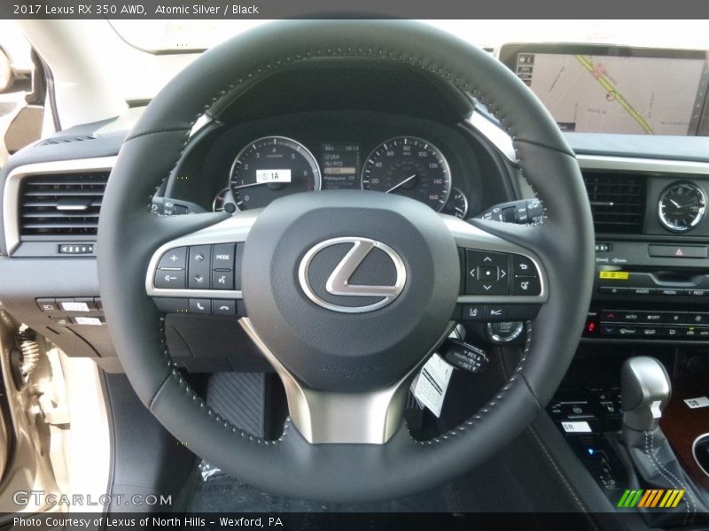 Atomic Silver / Black 2017 Lexus RX 350 AWD