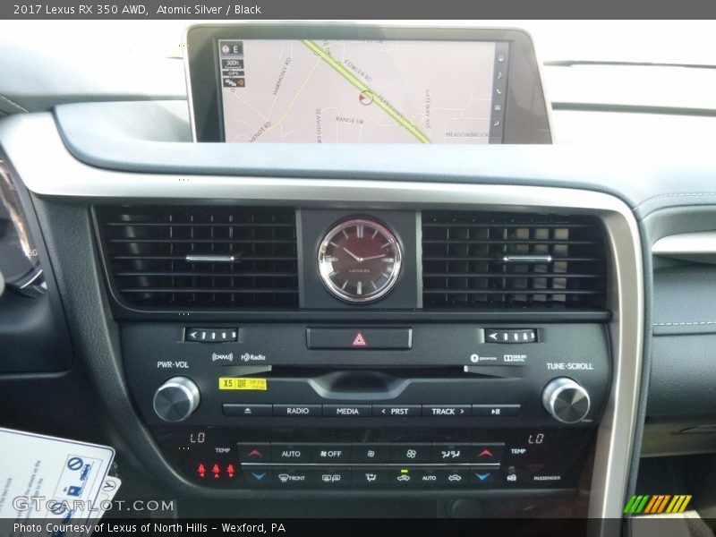 Atomic Silver / Black 2017 Lexus RX 350 AWD
