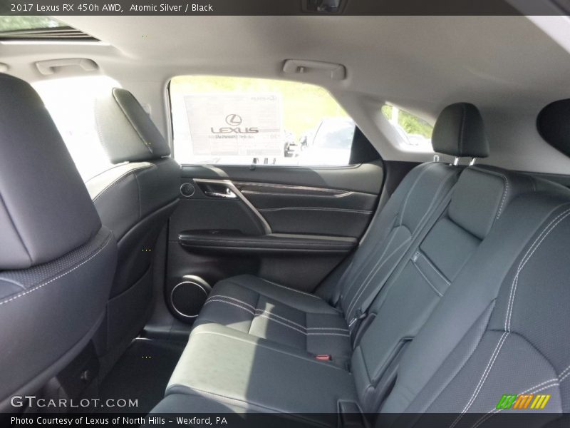 Atomic Silver / Black 2017 Lexus RX 450h AWD