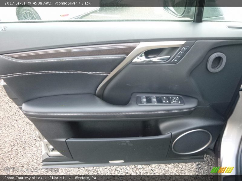 Atomic Silver / Black 2017 Lexus RX 450h AWD