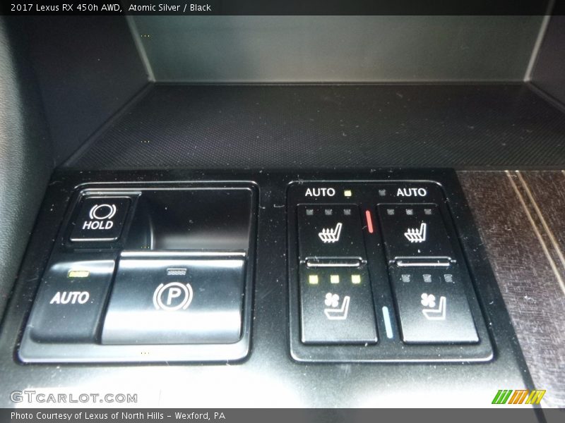 Atomic Silver / Black 2017 Lexus RX 450h AWD
