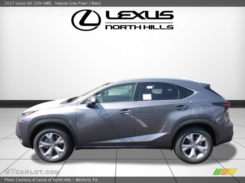 Nebula Gray Pearl / Black 2017 Lexus NX 200t AWD