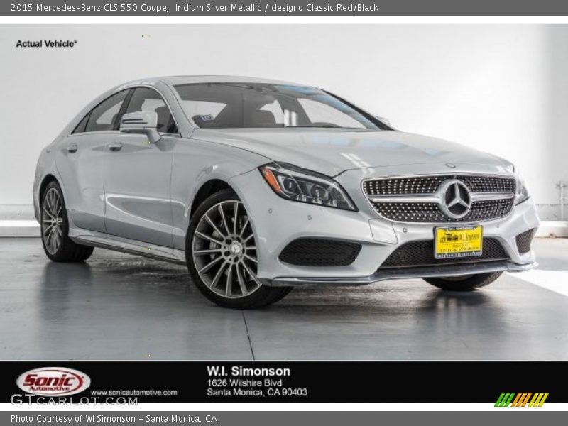 Iridium Silver Metallic / designo Classic Red/Black 2015 Mercedes-Benz CLS 550 Coupe