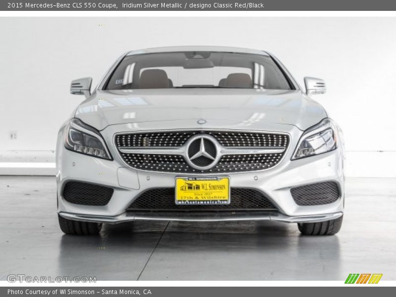 Iridium Silver Metallic / designo Classic Red/Black 2015 Mercedes-Benz CLS 550 Coupe