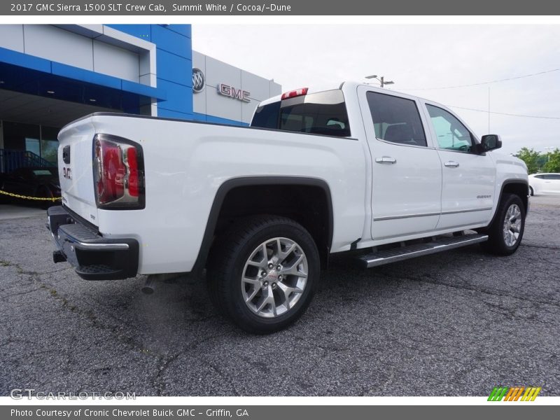 Summit White / Cocoa/­Dune 2017 GMC Sierra 1500 SLT Crew Cab