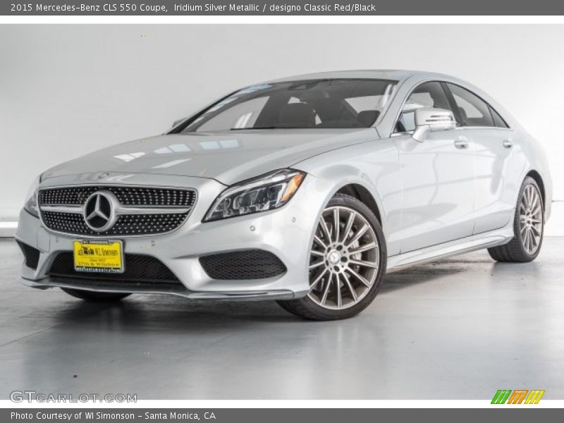 Iridium Silver Metallic / designo Classic Red/Black 2015 Mercedes-Benz CLS 550 Coupe