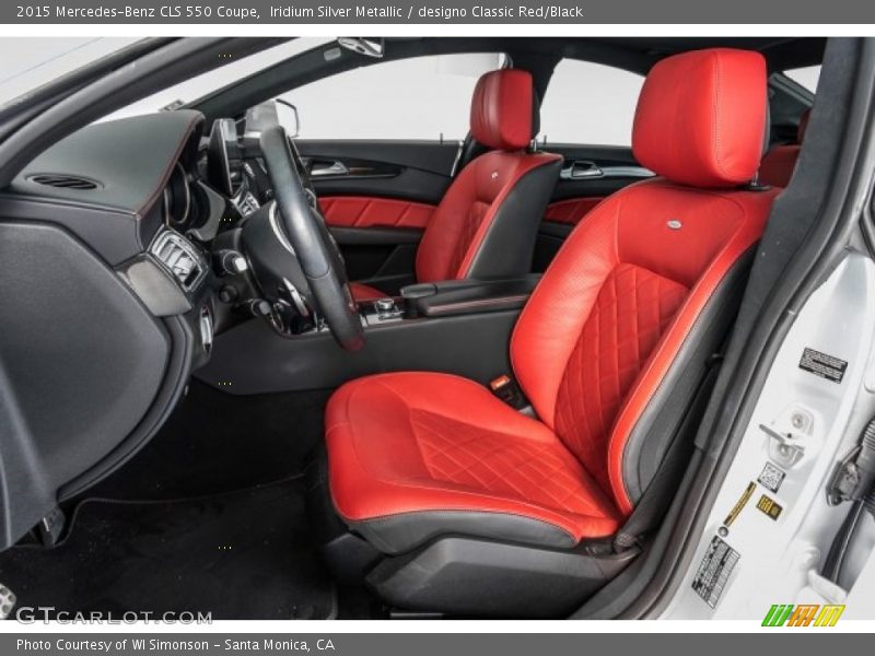 Iridium Silver Metallic / designo Classic Red/Black 2015 Mercedes-Benz CLS 550 Coupe