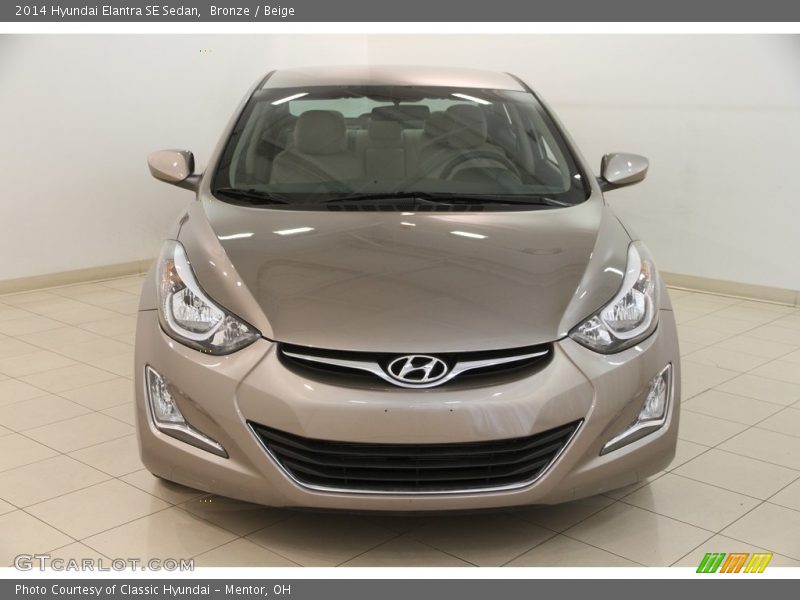 Bronze / Beige 2014 Hyundai Elantra SE Sedan