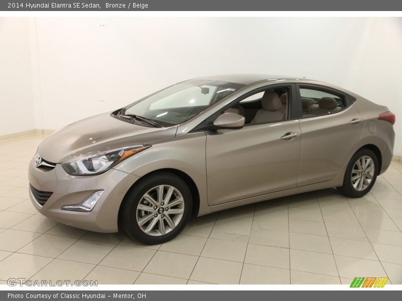 Bronze / Beige 2014 Hyundai Elantra SE Sedan
