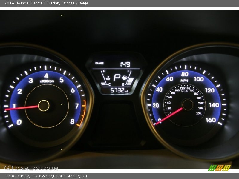 Bronze / Beige 2014 Hyundai Elantra SE Sedan