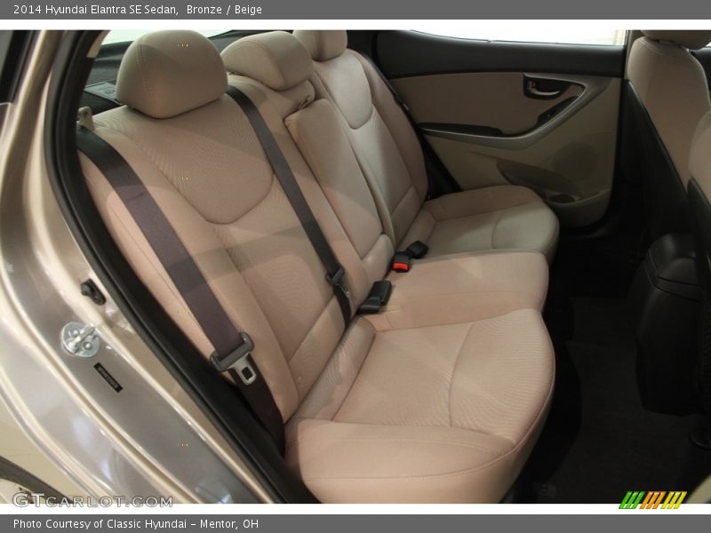 Bronze / Beige 2014 Hyundai Elantra SE Sedan