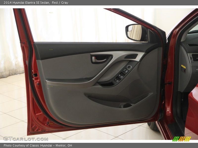 Red / Gray 2014 Hyundai Elantra SE Sedan
