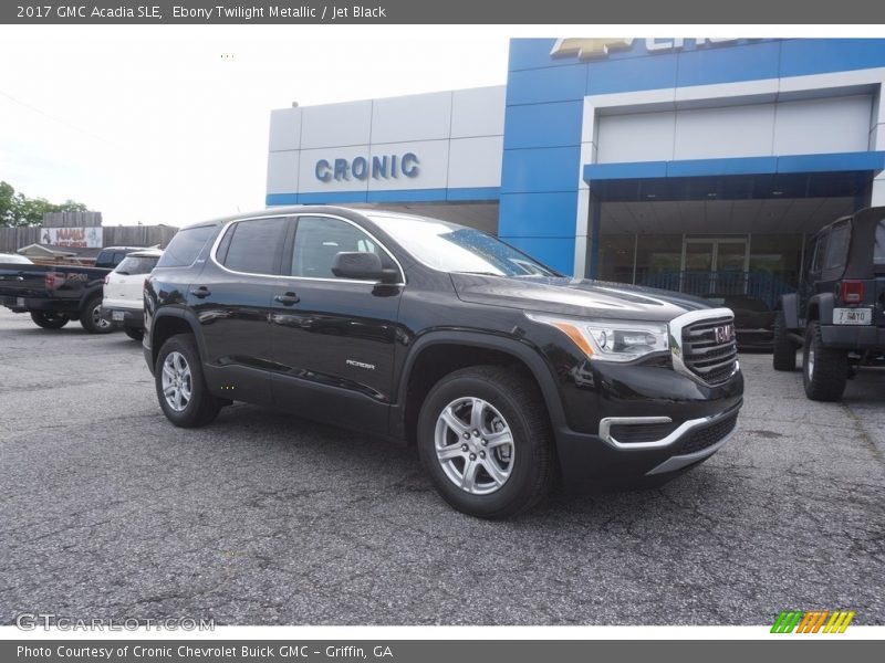 Ebony Twilight Metallic / Jet Black 2017 GMC Acadia SLE