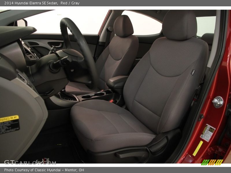 Red / Gray 2014 Hyundai Elantra SE Sedan