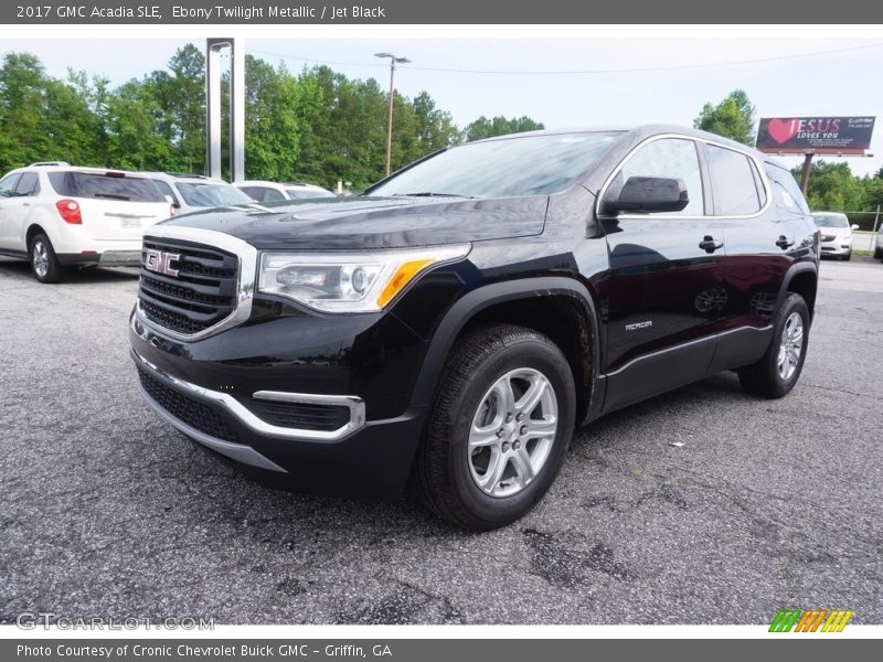 Ebony Twilight Metallic / Jet Black 2017 GMC Acadia SLE