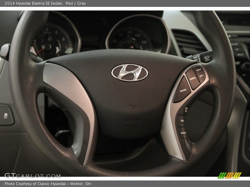 Red / Gray 2014 Hyundai Elantra SE Sedan