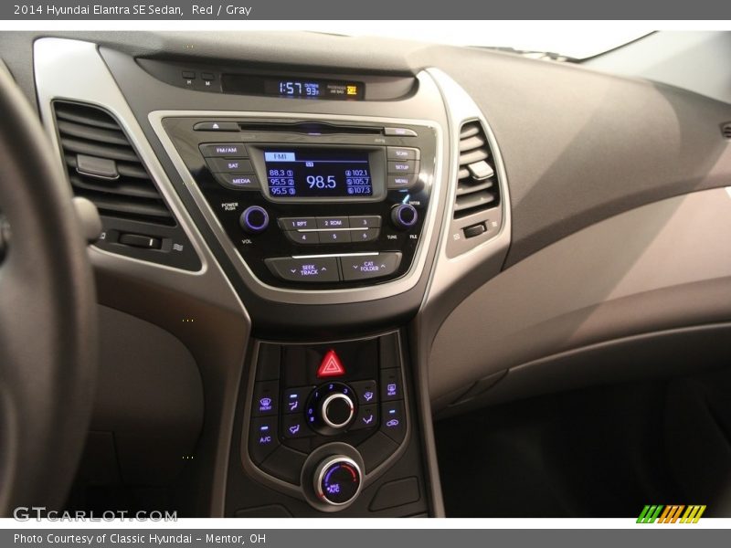 Red / Gray 2014 Hyundai Elantra SE Sedan