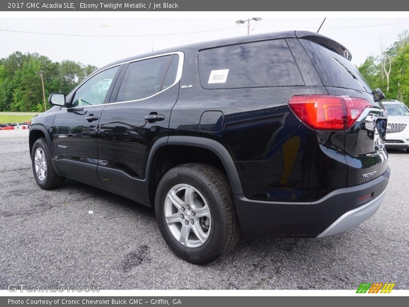 Ebony Twilight Metallic / Jet Black 2017 GMC Acadia SLE