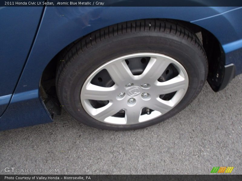 Atomic Blue Metallic / Gray 2011 Honda Civic LX Sedan
