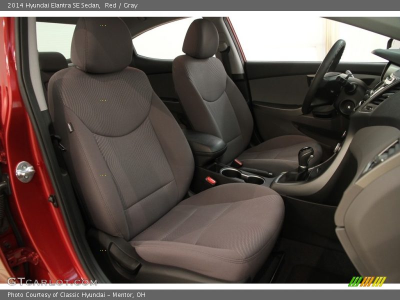 Red / Gray 2014 Hyundai Elantra SE Sedan