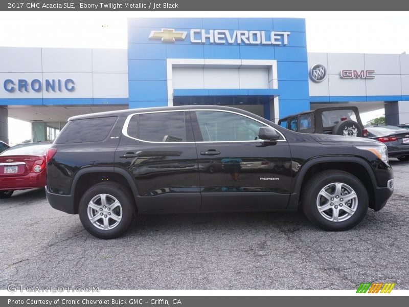 Ebony Twilight Metallic / Jet Black 2017 GMC Acadia SLE