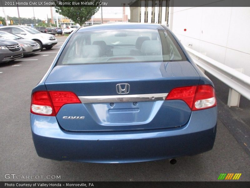 Atomic Blue Metallic / Gray 2011 Honda Civic LX Sedan