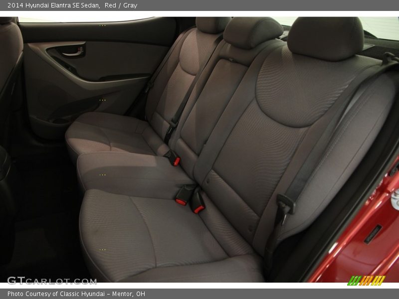 Red / Gray 2014 Hyundai Elantra SE Sedan