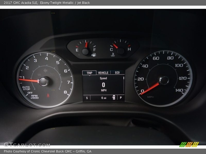 Ebony Twilight Metallic / Jet Black 2017 GMC Acadia SLE