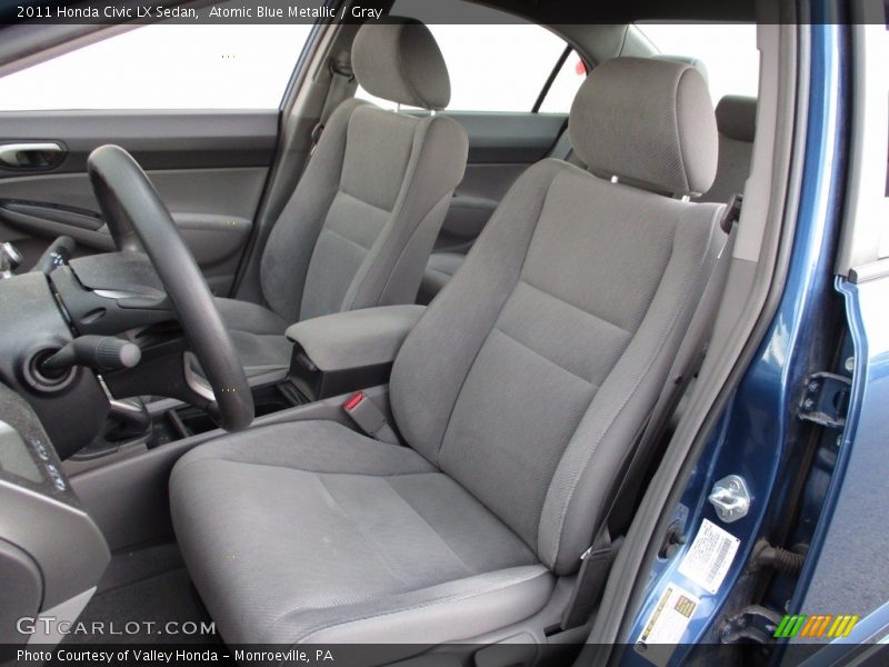 Atomic Blue Metallic / Gray 2011 Honda Civic LX Sedan