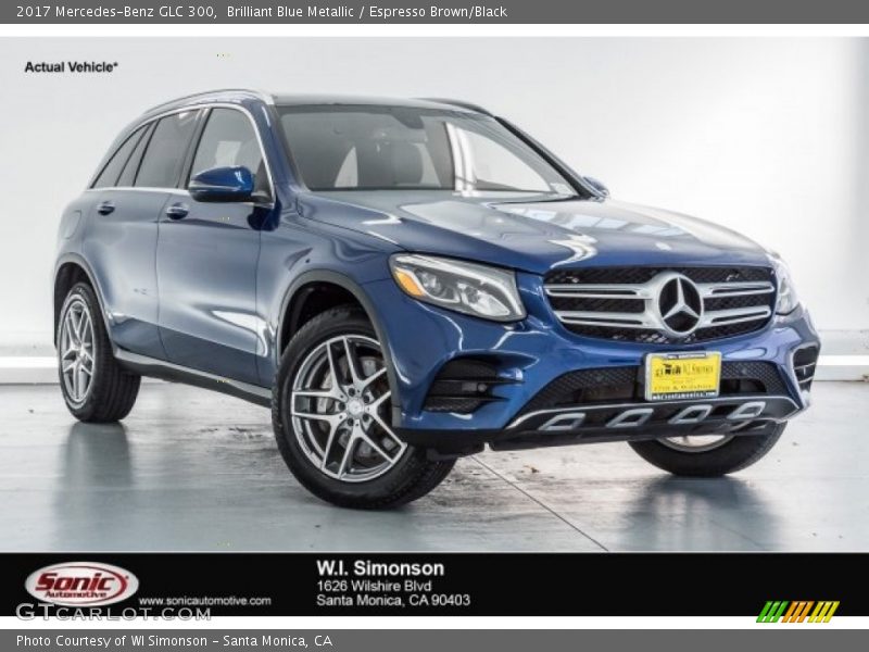 Brilliant Blue Metallic / Espresso Brown/Black 2017 Mercedes-Benz GLC 300