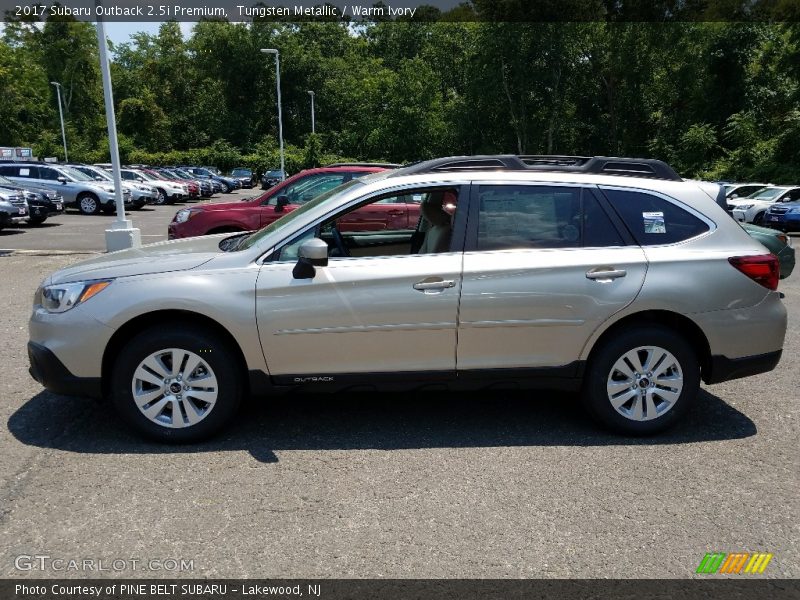 Tungsten Metallic / Warm Ivory 2017 Subaru Outback 2.5i Premium