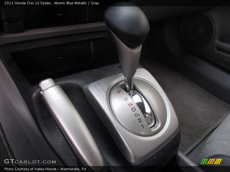 Atomic Blue Metallic / Gray 2011 Honda Civic LX Sedan