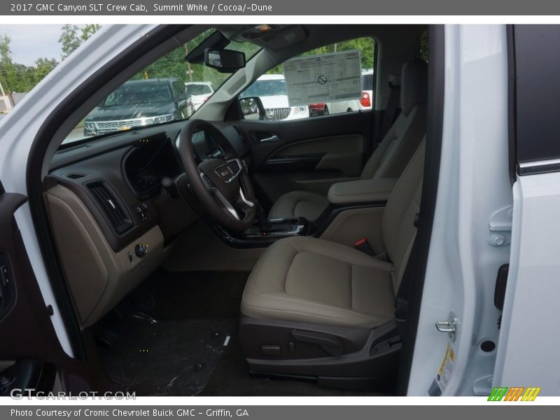 Summit White / Cocoa/­Dune 2017 GMC Canyon SLT Crew Cab
