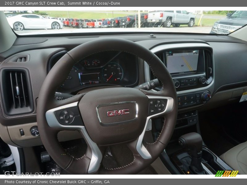 Summit White / Cocoa/­Dune 2017 GMC Canyon SLT Crew Cab