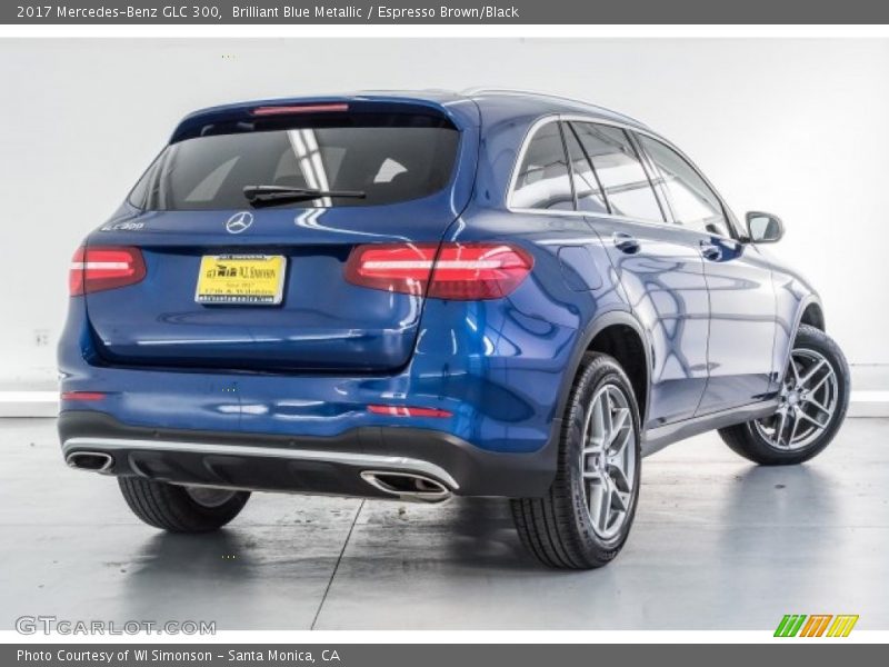 Brilliant Blue Metallic / Espresso Brown/Black 2017 Mercedes-Benz GLC 300