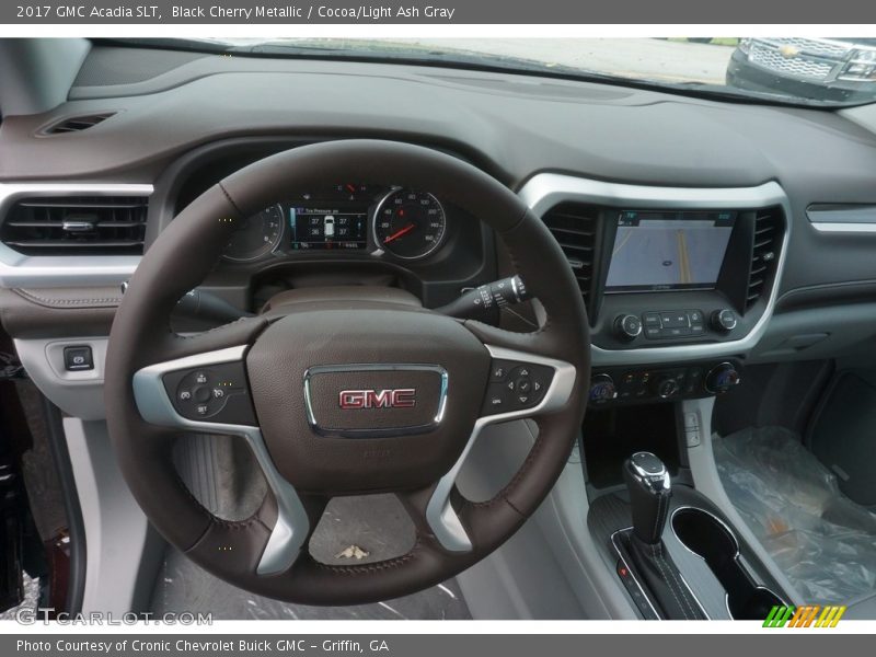 Black Cherry Metallic / Cocoa/Light Ash Gray 2017 GMC Acadia SLT