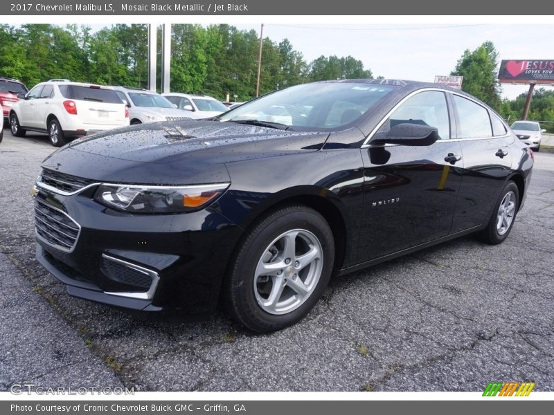 Mosaic Black Metallic / Jet Black 2017 Chevrolet Malibu LS