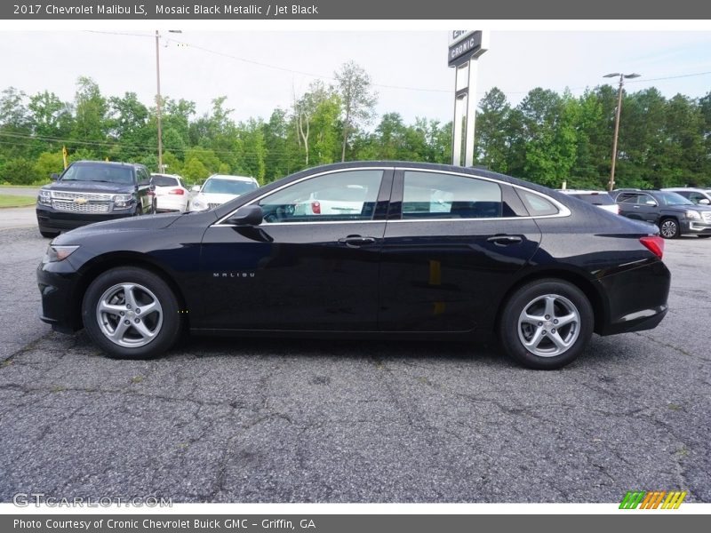 Mosaic Black Metallic / Jet Black 2017 Chevrolet Malibu LS