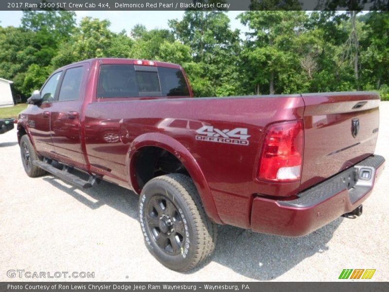 Delmonico Red Pearl / Black/Diesel Gray 2017 Ram 2500 SLT Crew Cab 4x4