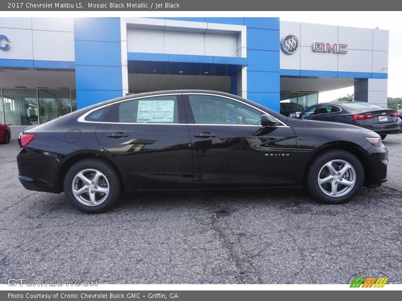 Mosaic Black Metallic / Jet Black 2017 Chevrolet Malibu LS